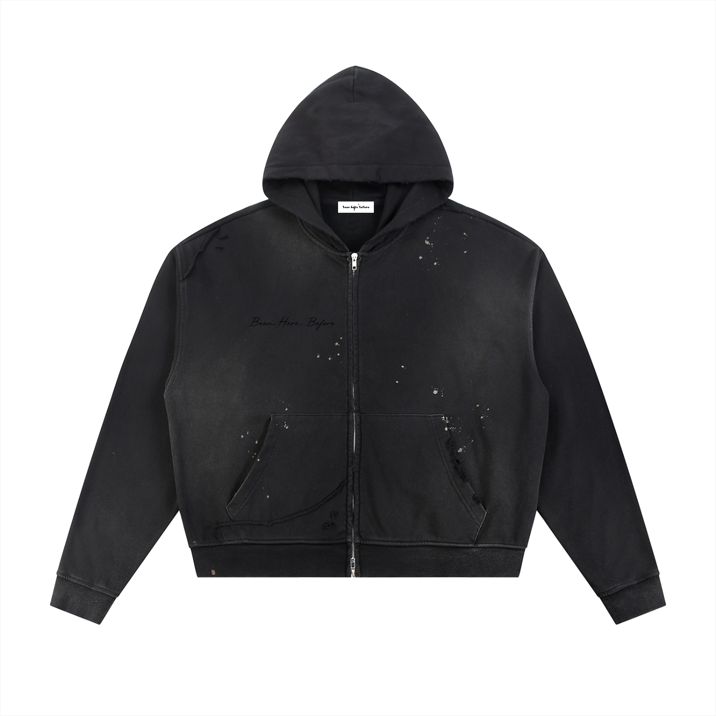 BHB Raw Edge Fleece Zip Hoodie
